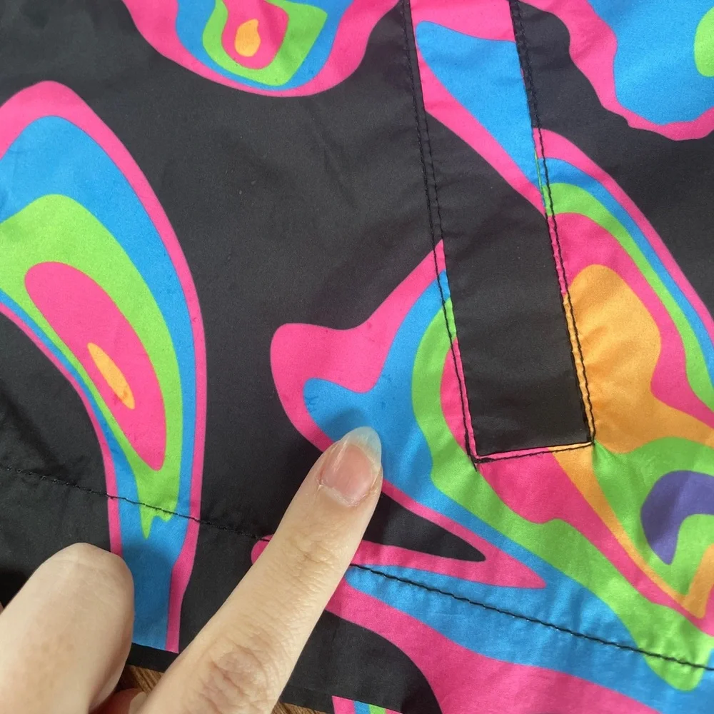 Marcelo Burlon Kids of Milan Girls Boys Windbreaker Jacket‎ Size 6Y Colorful Zip